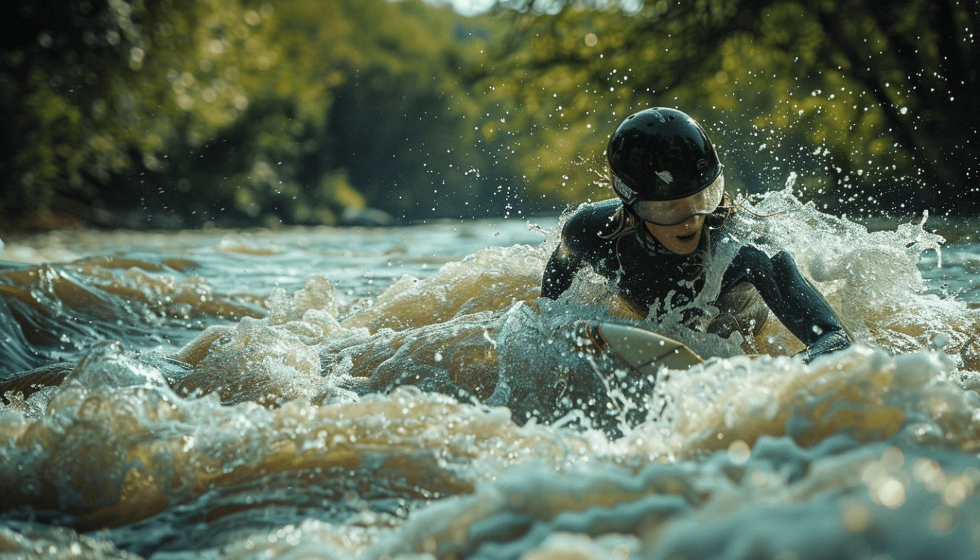 La montée en puissance du surf en eau vive
